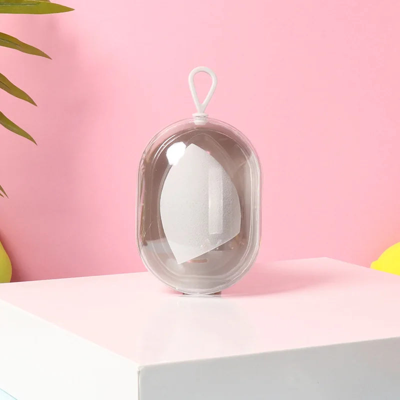 Beauty Egg Sponge & Transparent Storage Box Set