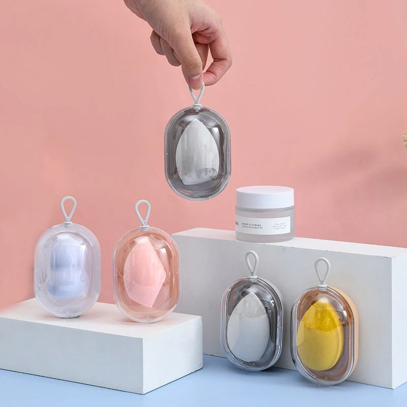 Beauty Egg Sponge & Transparent Storage Box Set