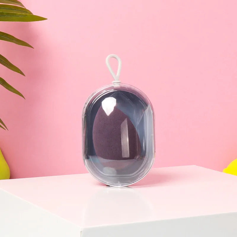 Beauty Egg Sponge & Transparent Storage Box Set