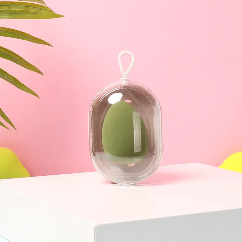 Beauty Egg Sponge & Transparent Storage Box Set