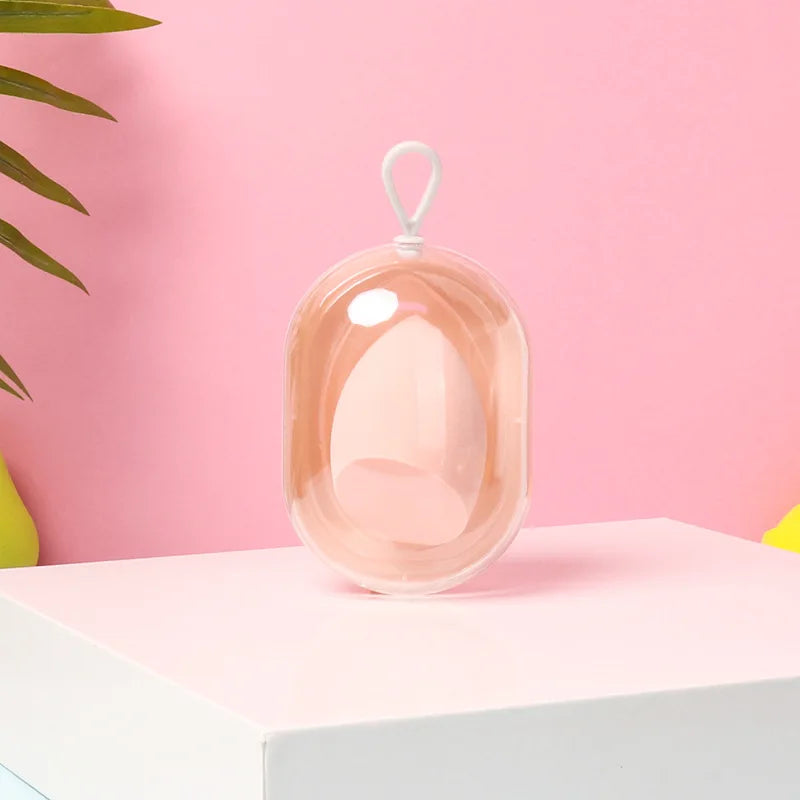 Beauty Egg Sponge & Transparent Storage Box Set